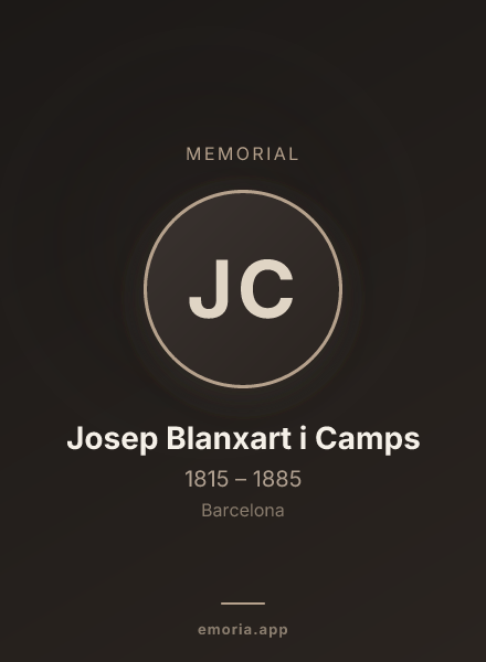 Memorial portrait of Josep Blanxart i Camps