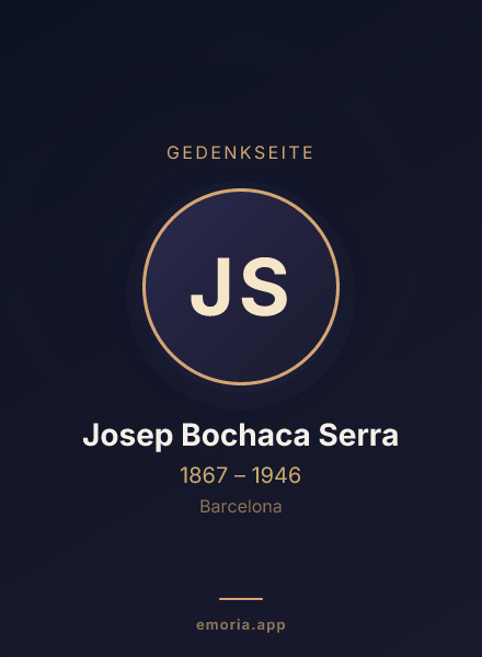 Gedenkportrait von Josep Bochaca Serra