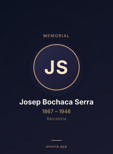 Memorial portrait of Josep Bochaca Serra