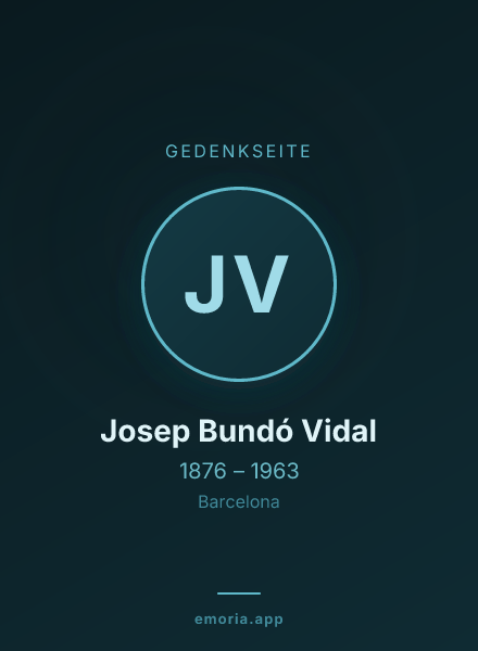 Gedenkportrait von Josep Bundó Vidal