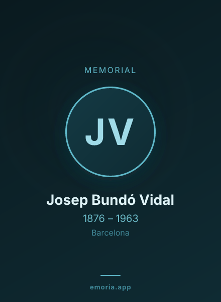 Memorial portrait of Josep Bundó Vidal