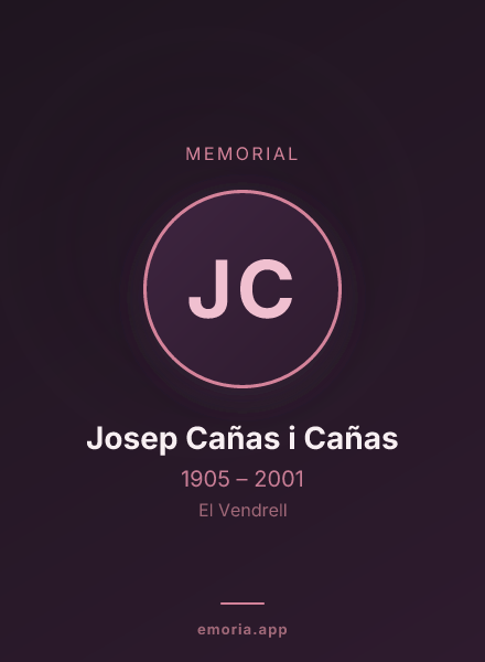 Memorial portrait of Josep Cañas i Cañas