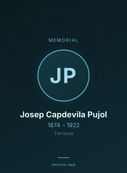 Memorial portrait of Josep Capdevila Pujol