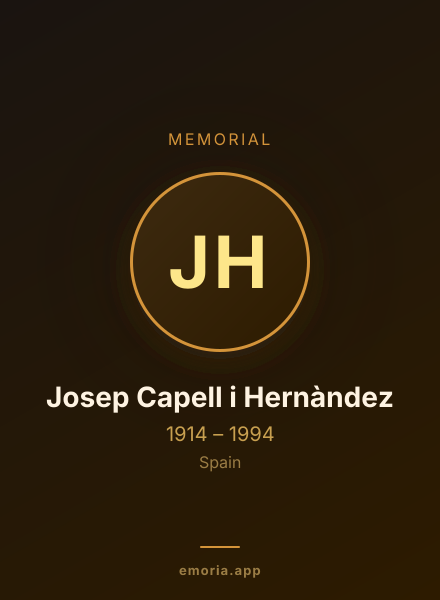 Memorial portrait of Josep Capell i Hernàndez