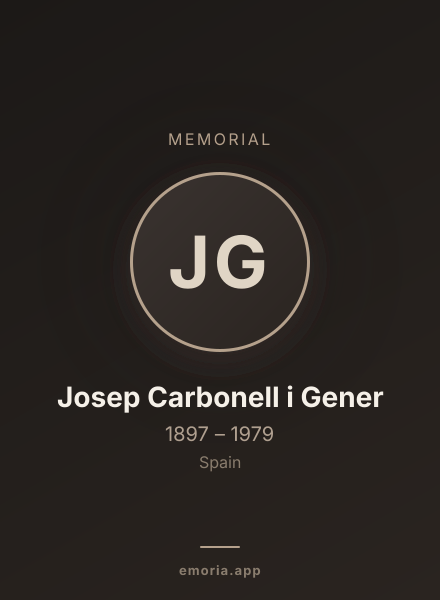 Memorial portrait of Josep Carbonell i Gener