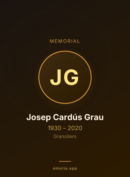 Memorial portrait of Josep Cardús Grau