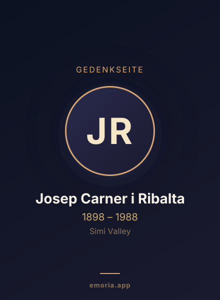 Gedenkportrait von Josep Carner i Ribalta