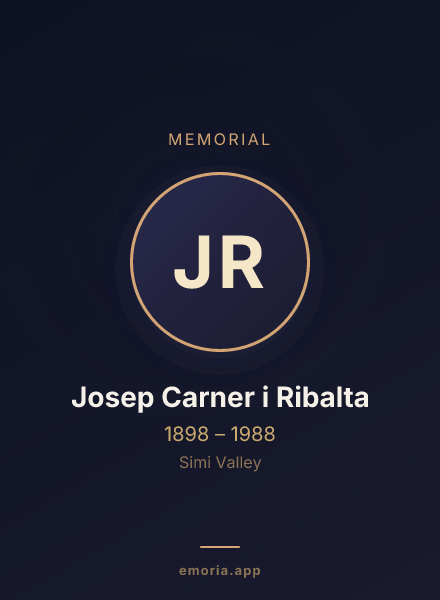 Memorial portrait of Josep Carner i Ribalta