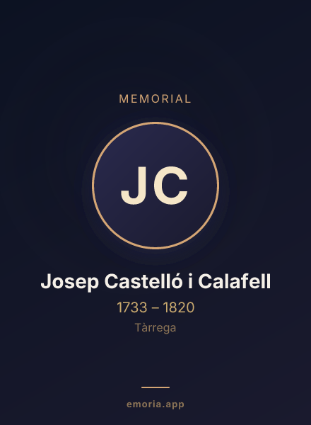 Memorial portrait of Josep Castelló i Calafell