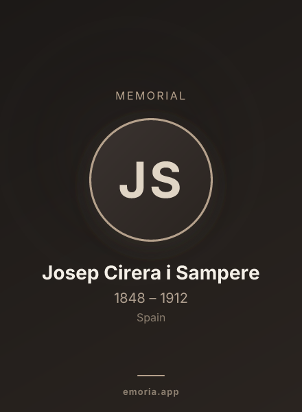 Memorial portrait of Josep Cirera i Sampere