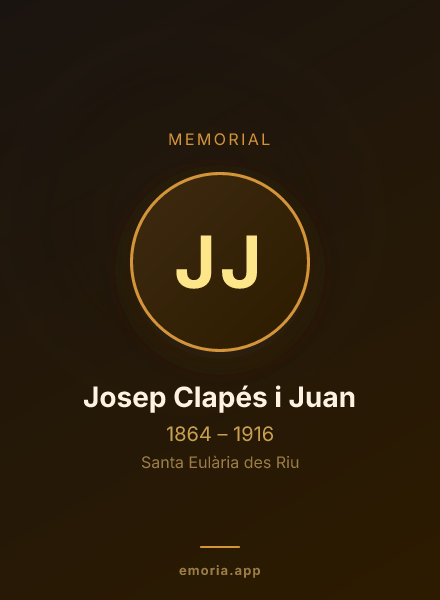 Memorial portrait of Josep Clapés i Juan