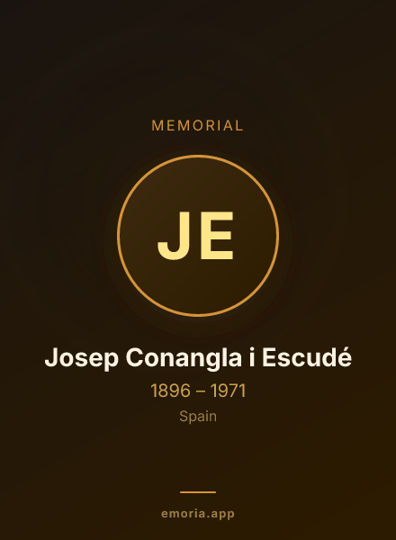 Memorial portrait of Josep Conangla i Escudé