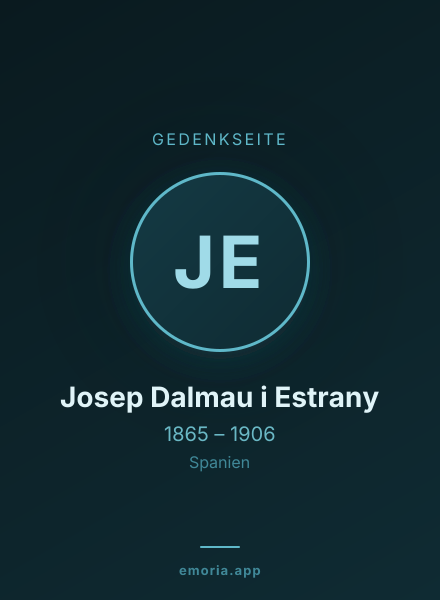 Gedenkportrait von Josep Dalmau i Estrany