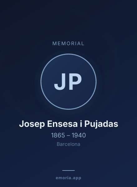 Memorial portrait of Josep Ensesa i Pujadas