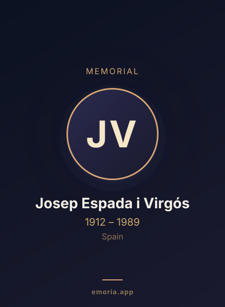 Memorial portrait of Josep Espada i Virgós