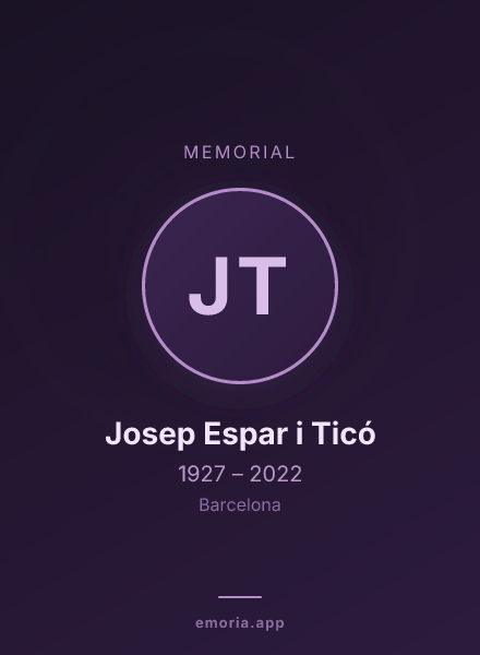 Memorial portrait of Josep Espar i Ticó