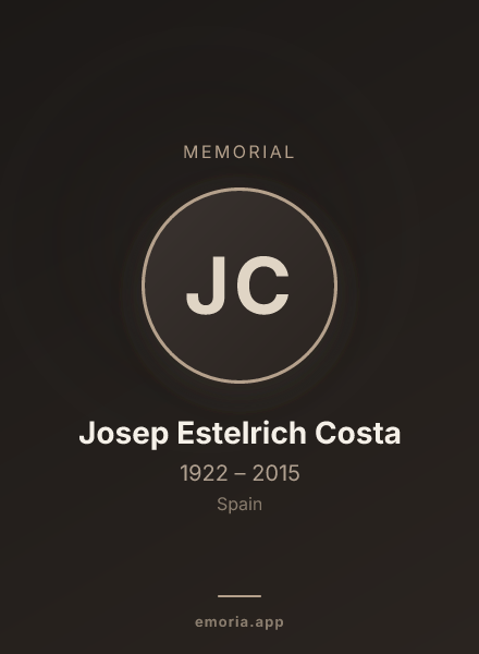 Memorial portrait of Josep Estelrich Costa