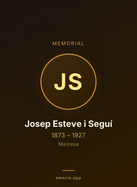 Memorial portrait of Josep Esteve i Seguí