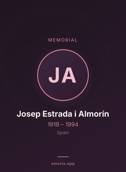 Memorial portrait of Josep Estrada i Almorín