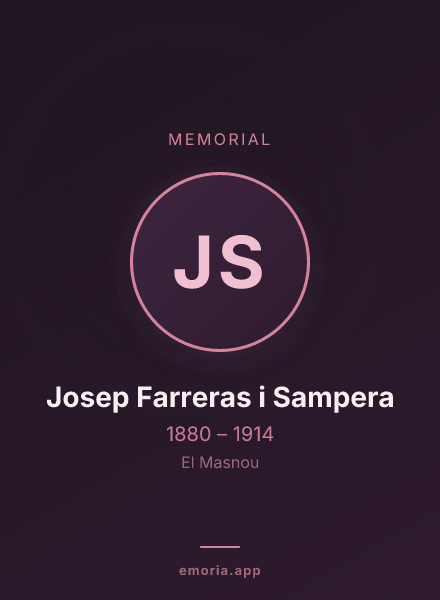 Memorial portrait of Josep Farreras i Sampera