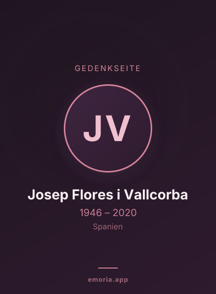 Gedenkportrait von Josep Flores i Vallcorba