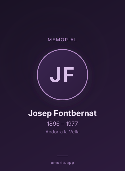 Memorial portrait of Josep Fontbernat