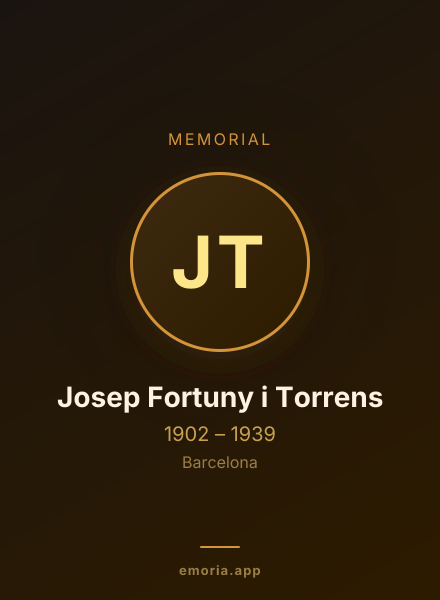 Memorial portrait of Josep Fortuny i Torrens
