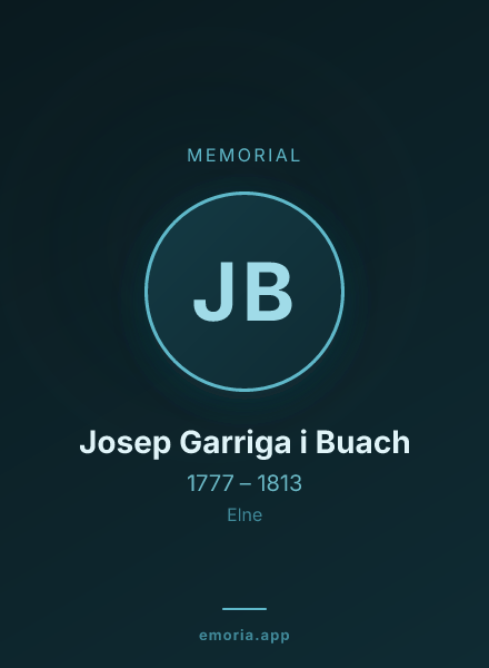 Memorial portrait of Josep Garriga i Buach