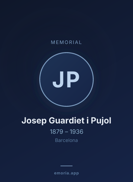 Memorial portrait of Josep Guardiet i Pujol