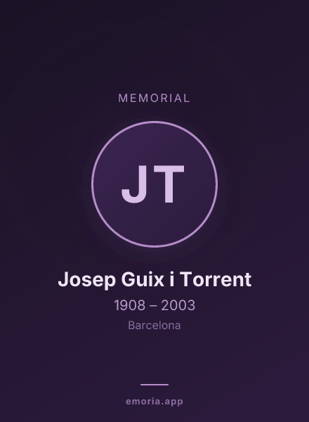 Memorial portrait of Josep Guix i Torrent