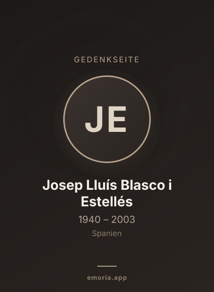 Gedenkportrait von Josep Lluís Blasco i Estellés