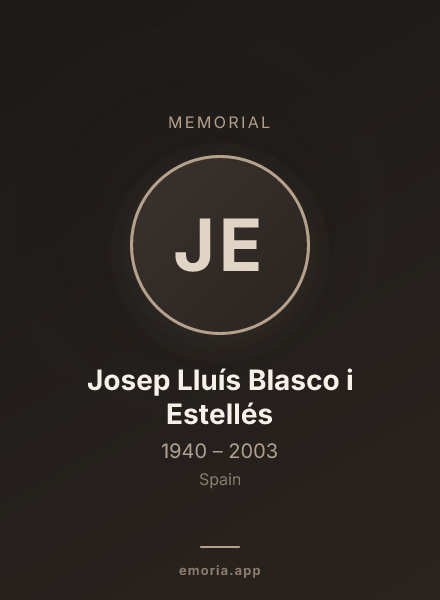 Memorial portrait of Josep Lluís Blasco i Estellés