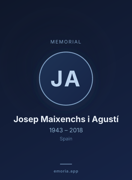 Memorial portrait of Josep Maixenchs i Agustí