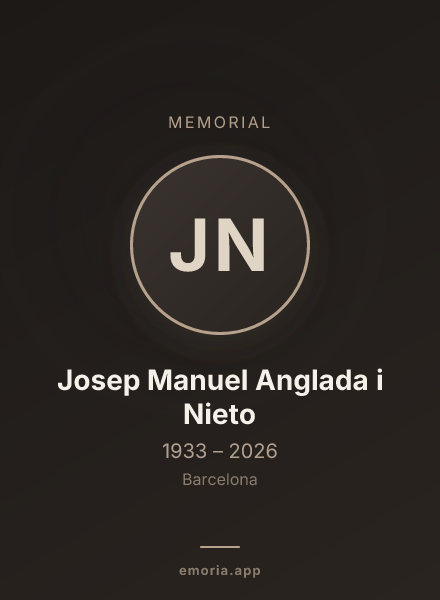 Memorial portrait of Josep Manuel Anglada i Nieto