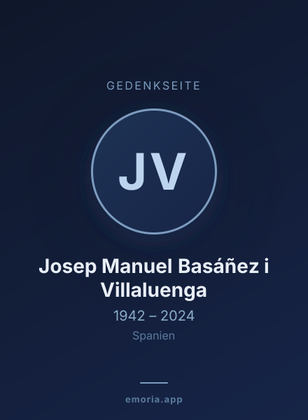 Gedenkportrait von Josep Manuel Basáñez i Villaluenga