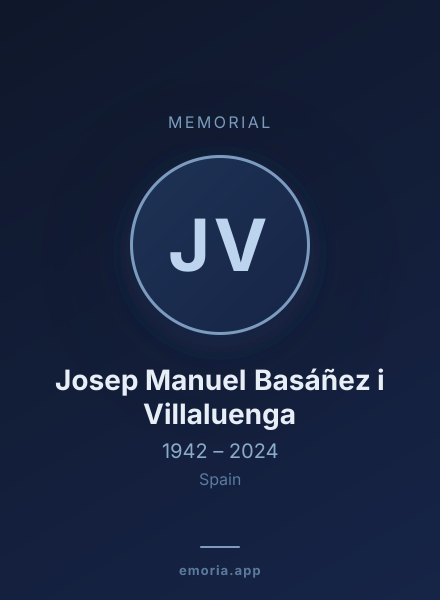 Memorial portrait of Josep Manuel Basáñez i Villaluenga