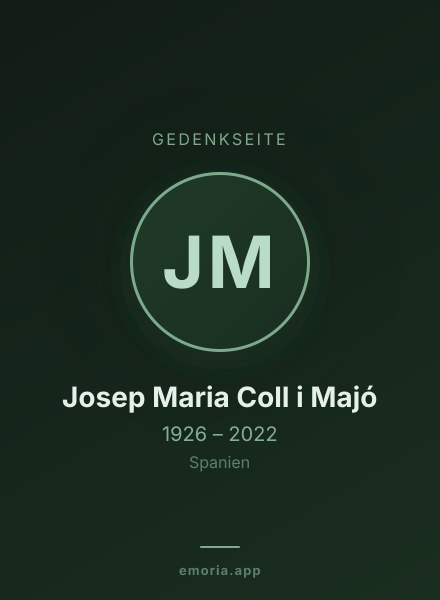 Gedenkportrait von Josep Maria Coll i Majó
