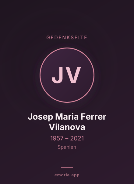 Gedenkportrait von Josep Maria Ferrer Vilanova