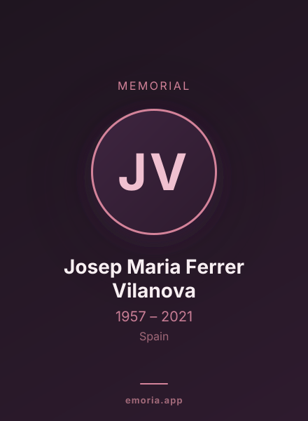 Memorial portrait of Josep Maria Ferrer Vilanova