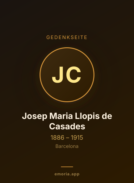 Gedenkportrait von Josep Maria Llopis de Casades
