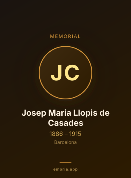 Memorial portrait of Josep Maria Llopis de Casades