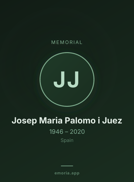 Memorial portrait of Josep Maria Palomo i Juez