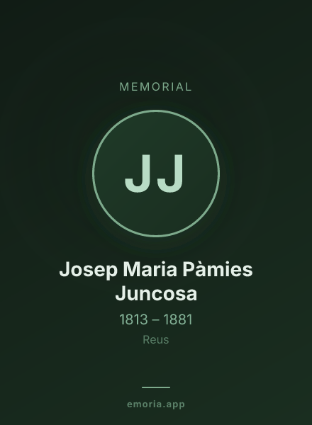 Memorial portrait of Josep Maria Pàmies Juncosa