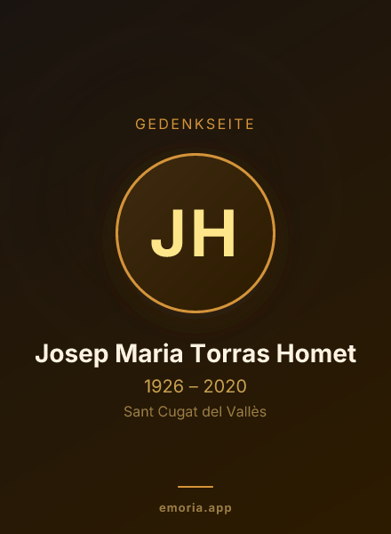 Gedenkportrait von Josep Maria Torras Homet