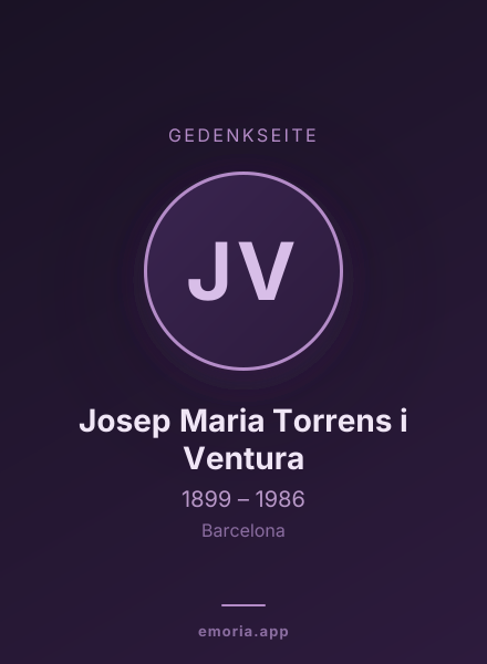 Gedenkportrait von Josep Maria Torrens i Ventura