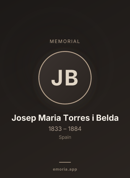 Memorial portrait of Josep Maria Torres i Belda