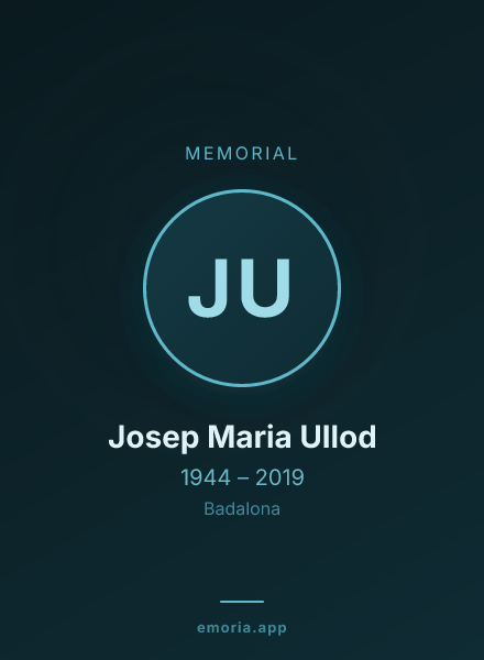 Memorial portrait of Josep Maria Ullod