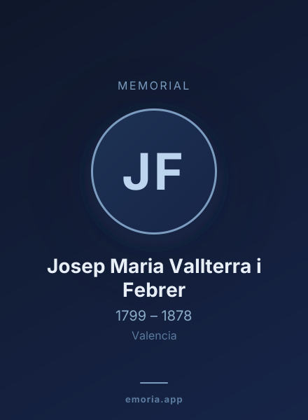 Memorial portrait of Josep Maria Vallterra i Febrer