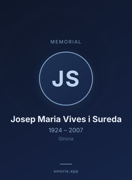 Memorial portrait of Josep Maria Vives i Sureda