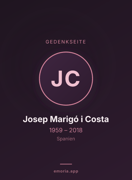 Gedenkportrait von Josep Marigó i Costa